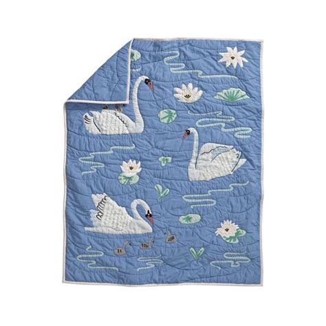 Shop Swan Baby Quilt A Positively Graceful Blend Of Details Will Make
