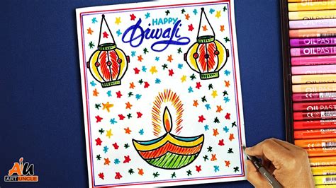 Create your own wishes & greeting cards online. how to make Diwali card handmade easy card tutorial - YouTube