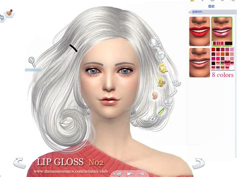 Ll Lipstick Glossy 02 By S Club At Tsr Sims 4 Updates