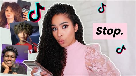 Reacting To Curly Hair Tiktoks Stop Doing This Youtube
