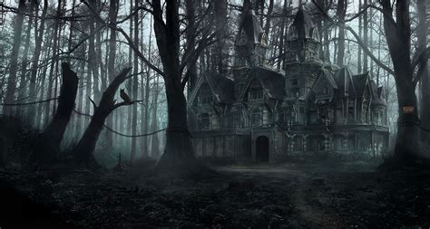 Spend the night at Shadow Manor | Paysage imaginaire, Images