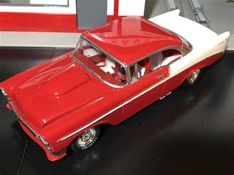 Nya 124 1956 Chevy Custom Plastic Model Car Kit 125 Scale