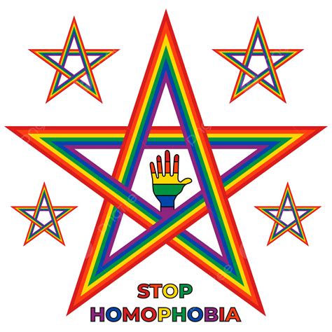 รูปstar Shape หยุด Homophobia Png Png หวั่นเกรง เกย์ เสรีภาพภาพ Png