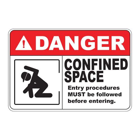 Confined Space Danger Sign Template Download Printabl