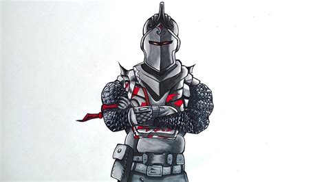 Drawing The Black Knight From Fortnite Pekart Youtube