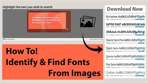 How To Identify And Find Fonts From Images 2020 Youtube