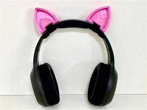 Cat Ears Headset Attachments Cosplay Props Twitch Streamer Etsy