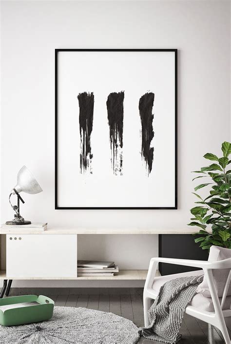 Thanks to its neutral tones, these artful accents can blend easily with any decor palette. Abstract Painting, Black and White Watercolour Wall Art ...