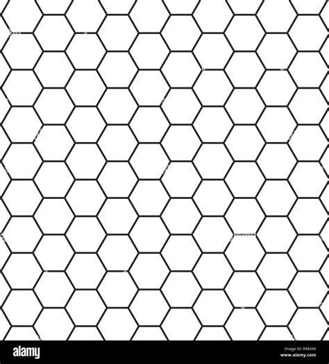 Abstract Seamless Hexagon Pattern Vector Illustration Geometric