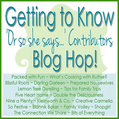 Getting To Know Osss Contributors Blog Hop Or So She Says