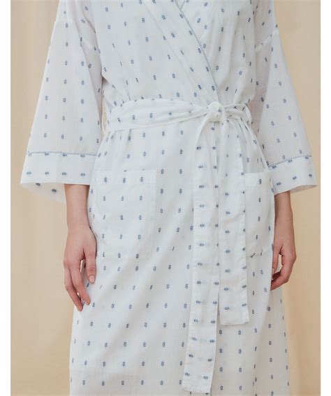 Cotton Jacquard Robe Nightwear And Robes Sale The White Company Uk