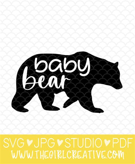 Mom Kid Svg Sayings Bear Mama Svg Baby Bear Svg Newborn Svg Baby Svg