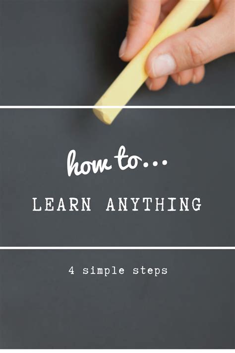 How To Learn Anything 4 Steps For Anything Alisonsnotebook
