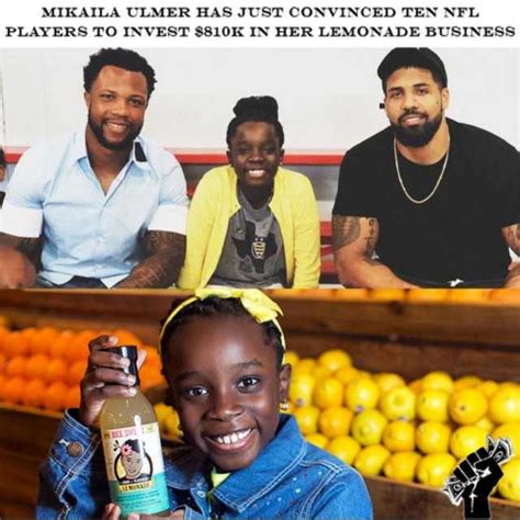 Mikaila Ulmer Has Just Convinced Ten Nfl Players To Invest 810k In Her Lemonade Business En