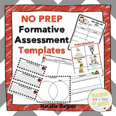 Formative Assessment Templates For Grade 1 2 And 3 With Images