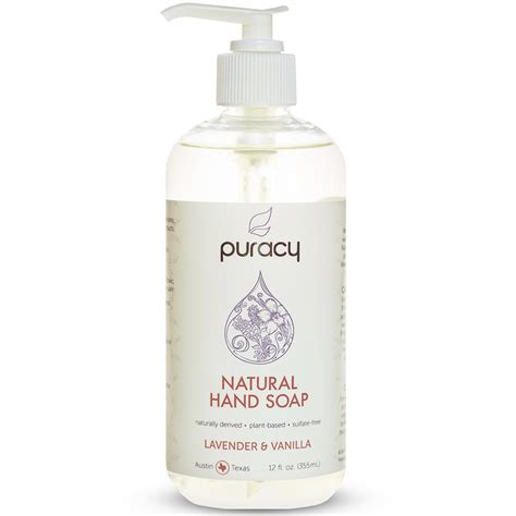 Our hand soaps use signature essential oil blends for natural fragrance. Puracy, Natural Hand Soap, Lavender & Vanilla, 12 fl oz ...