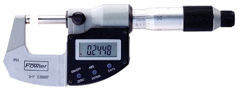 Fowler Electronic Ip54 Micrometer 54 815 Series Manual Nicol Scales