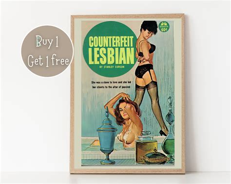 Pulp Cover Art Lesbian Pulp Poster Lesbian Art Lgbtq Etsy Canada
