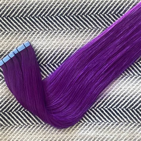 Hair Extensions Tape In Purple