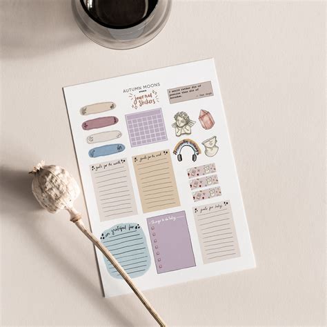 Cute And Aesthetic Printable Journal Stickers Journal Bujo Etsy