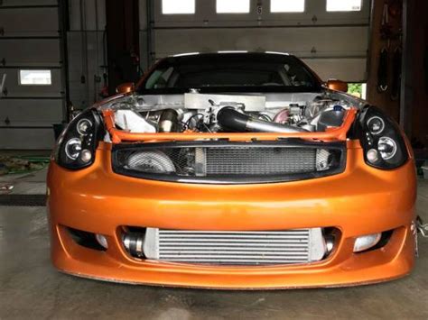 Infiniti G35 With A Turbo Lsx V8 Makes 777 Whp Engine Swap Depot