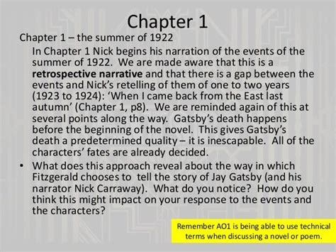 The Great Gatsby - Chapter 1