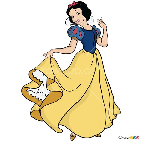 How to Draw Snow White, Cartoon Princess