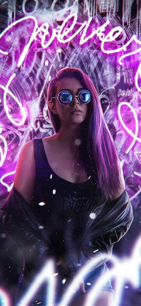 Download 53 Neon Girl Wallpaper Iphone Terbaik Postsid