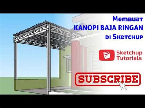 Murah dibawah 100rb cara membuat kanopi jendela minimalis dengan besi hollow baja ringan dan flexi. Tren Gaya 25+ Kanopi Sketchup