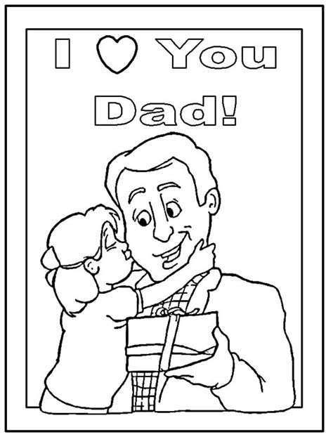 I Love You Dad Coloring Pages For Kids | Desktop Background Wallpapers