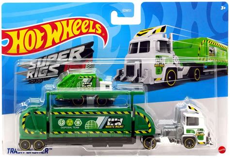 Hot Wheels Super Rigs Trash Basher Diecast Car Mattel Toywiz