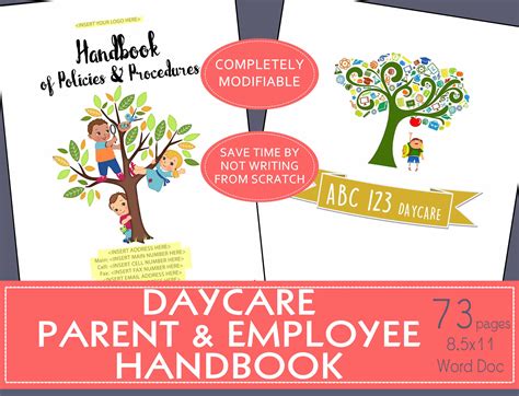 Daycare Employee And Parent Handbooks For In Home Centers Etsy