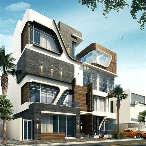 L'urbaculture, nouveau territoire des villes modernes. Façades villa - modern villa - façades de maisons ...