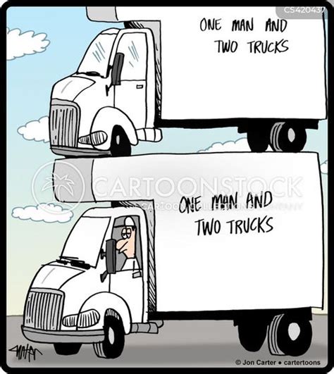 Moving Truck Cartoons And Comics Funny Pictures From Cartoonstock