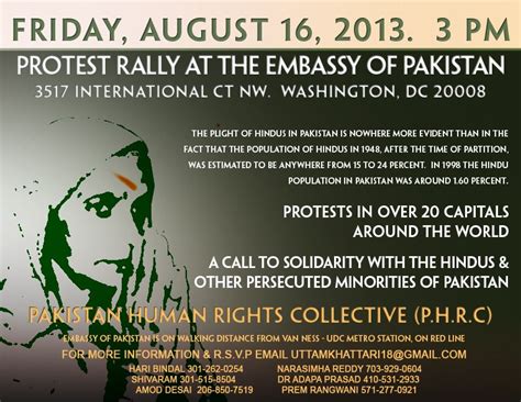 Protest And Memorandum Submission At Embassy Of Pakistan Dc Vishwa
