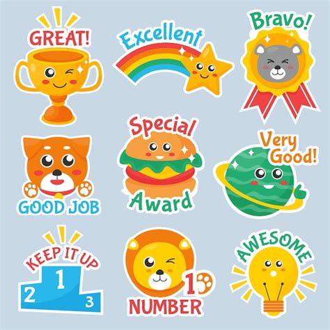 Reward Stickers Kids Images Free Download On Freepik