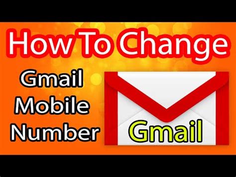 You can easily change your phone number in gmail by accessing your personal information tab in settings. How to change gmail mobile number - YouTube