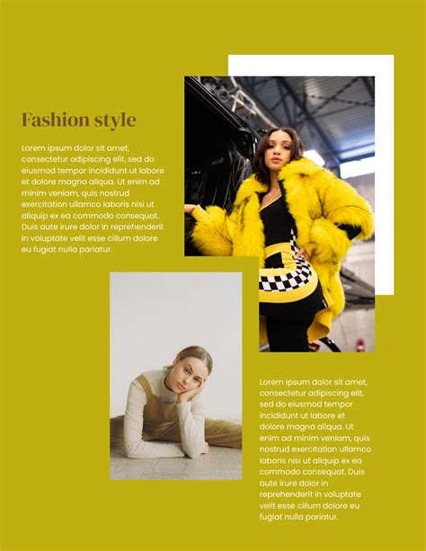 Fashion Design Portfolio 비즈니스 포트폴리오 Template
