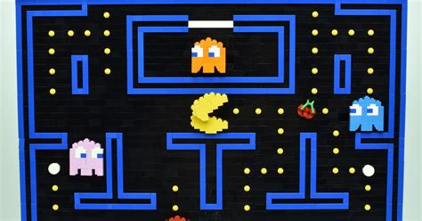 This Motion Filled Lego Pac Man Poster Brings The Game To Life The