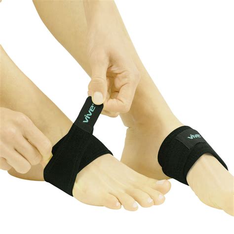 Vive Arch Support Brace Pair Plantar Fasciitis Gel Strap For Men Woman Orthotic