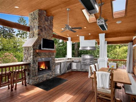 Image Result For Covered Outdoor Deck Plans With Fireplace Outdoor