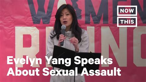 women s march 2020 evelyn yang speaks about sexual assault nowthis youtube