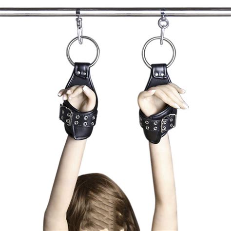 Sexy Toys For Woman Leather Ankle Wrist Suspension Cuffs Restraint Bdsm