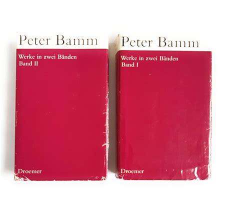 Peter Bamm Werke In Zwei Bänden Bamm Peter Amazonde Bücher
