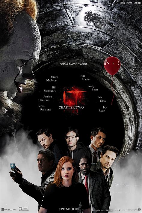 Bill skarsgård, jessica chastain, bill hader and others. IT: CHAPTER 2. Poster 3 by TibuBcN on DeviantArt