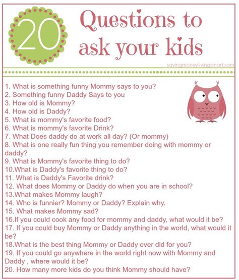 20 Questions To Ask Your Kids Homeschool Funny Daddy Voice Teacher