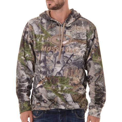 Mossy Oak Realtree And Mens Camo Performance Pullover Fleece Hoodie