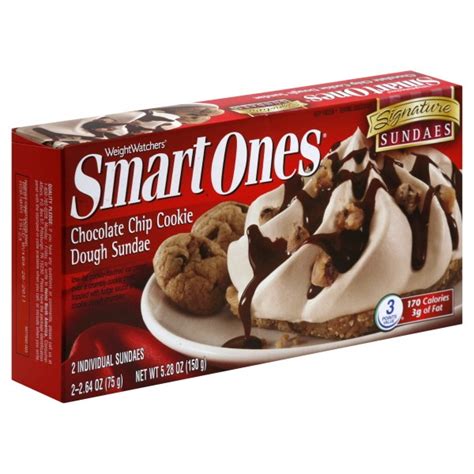Diet desserts that will keep a dish looking like a dish. Weight Watchers Smart Ones Dessert Sundae Chocolate Chip Cookie Dough - 2
