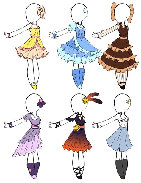 Cute Adoptable Dresses Closed By Aligelica On Deviantart Cute
