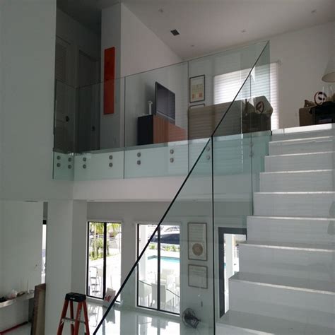 Frameless Glass Railing System With Stainless Steel Standoff